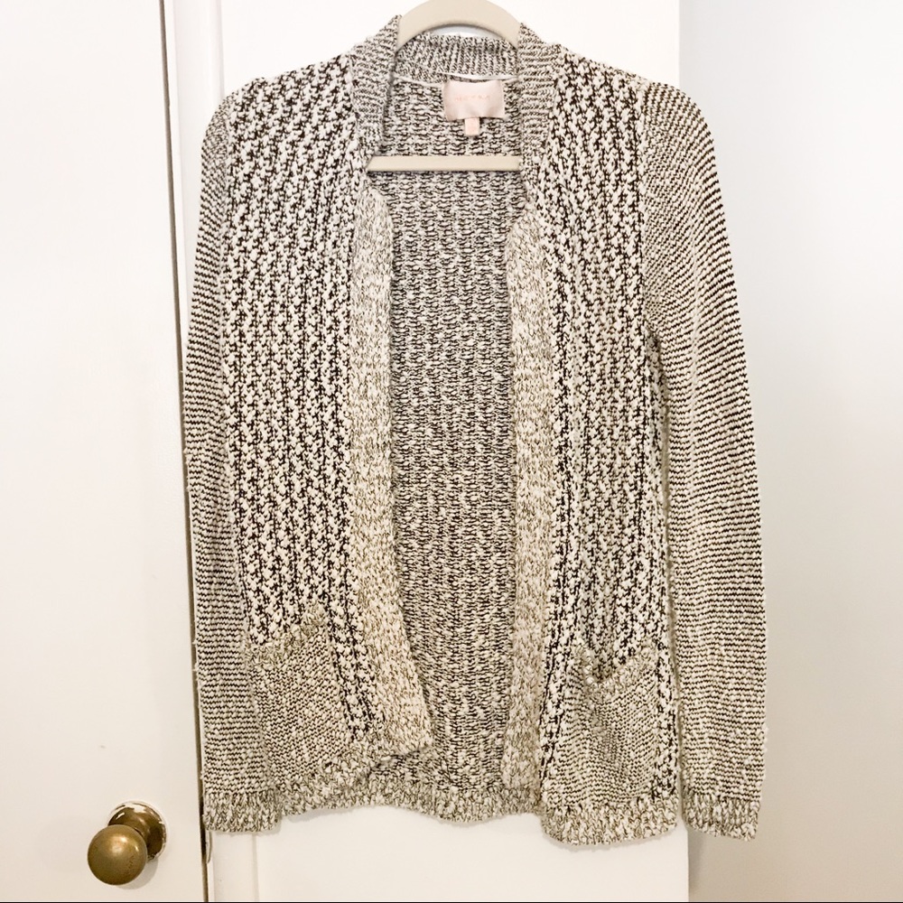 Skies Are Blue Ollie Textured Gray Cardigan XS